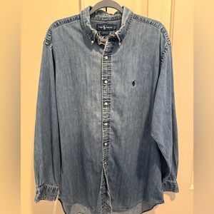 Ralph Lauren Blue Casual Button Down Shirt